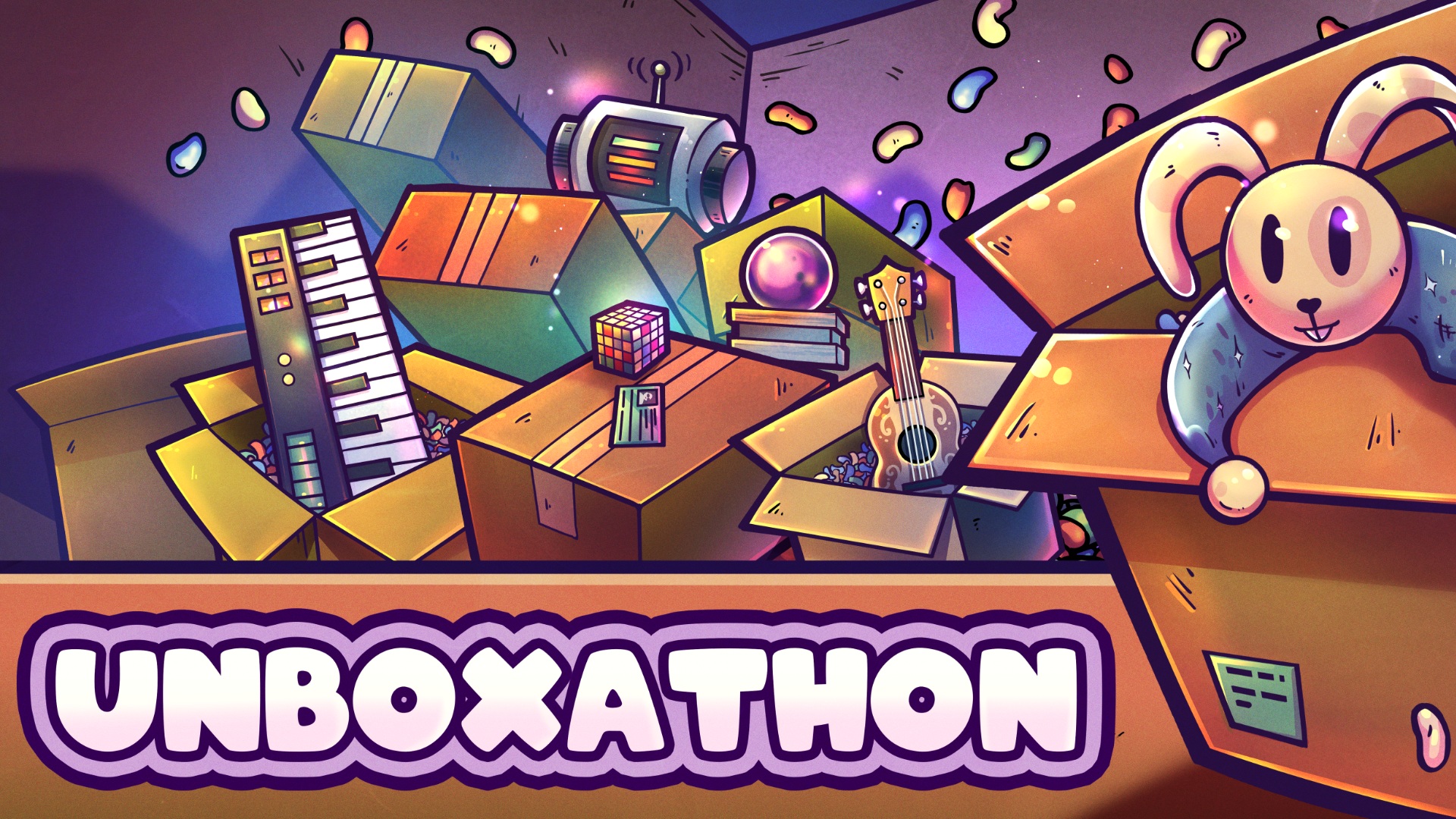 Unboxathon is a new incremental game coming sometime this year full of lootboxes and upgrading fun!